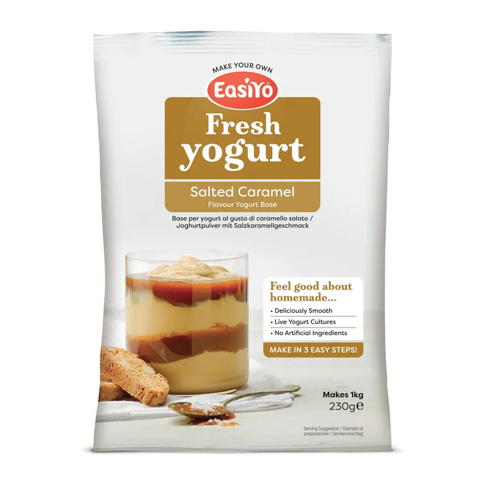 Slaný karamel jogurt